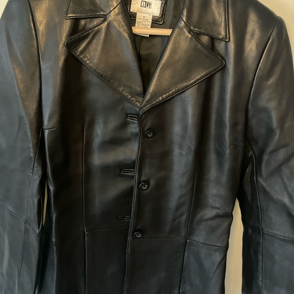 BP Classic Black Leather Jacket - Picture 2 of 7